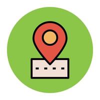 Trendy Location Pin vector