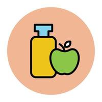 Trendy Apple Jam vector