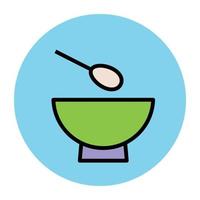 Trendy Bowl Concepts vector