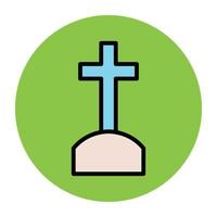 Trendy Graveyard Concepts vector