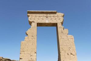 Ruins of Denderah Temple in Qena, Egypt photo