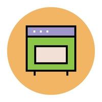 Trendy Cooking Range vector