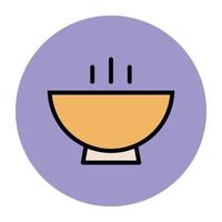 Trendy Bowl Concepts vector