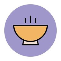 Trendy Bowl Concepts vector