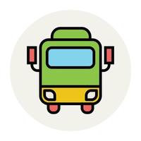 Trendy Bus Concepts vector