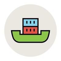 Trendy Boat Concepts vector