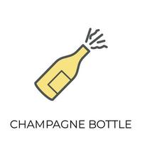 Trendy Champagne Concepts vector