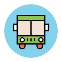 Trendy Bus Concepts vector