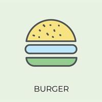 Trendy Burger Concepts vector