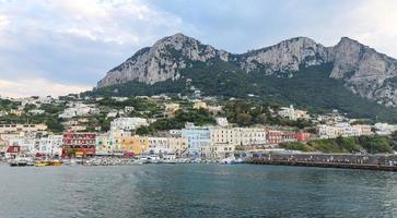 General view of Capri Island in Naples, Italy photo