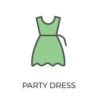 Trendy Woman Dress vector