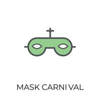 Trendy Carnival Mask vector