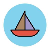 Trendy Boat Concepts vector