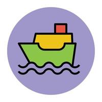 Trendy Ship Concepts vector