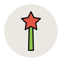 Trendy Magic Wand vector