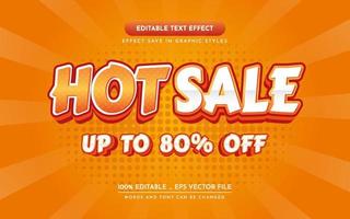 Hot Sale 3D Editable Text Effect vector