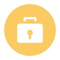 Trendy Suitcase Lock vector