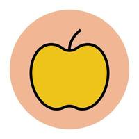 Trendy Apple Concept vector