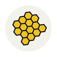 Trendy Honeycomb  Concepts vector
