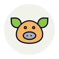 Trendy Pig Concepts vector