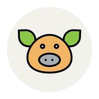 Trendy Pig Concepts vector