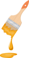 Paint brush with paint on it clipart design illustration png