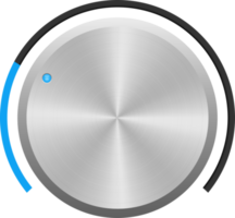 ilustração de design de clipart de botão de volume metálico png