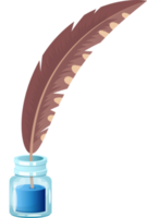 ilustração de design de clipart de garrafa de tinta png