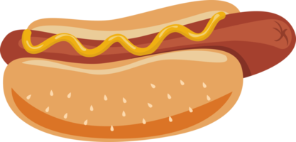 Hot dog clipart design illustration