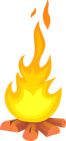 ilustração de design de clipart de fogo cam png
