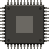 ilustração de design de clipart de chip de computador png