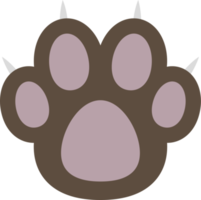 Cat paw clipart design illustration