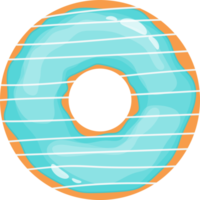 delicioso donut conjunto clipart diseño ilustración png