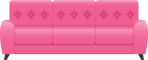 moderne Sofa-Clipart-Designillustration png