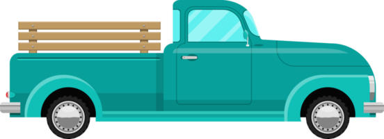 retro pickup clipart design illustration png