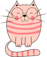 Kitty cat clipart design illustration