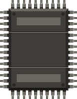 ilustração de design de clipart de chip de computador png