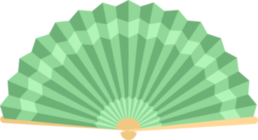 Japanese folding fan clipart design illustration png