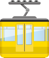 ilustração de design de clipart de funicular de teleférico png