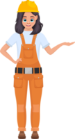 Girl worker clipart design illustration png