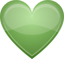 Shiny heart clipart design illustration png