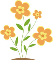 ilustração de design de clipart de flores png