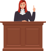 Judge woman clipart design illustration png