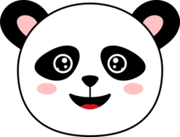 ilustração de design de clipart de urso panda png