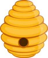 ilustração de design de clipart de colmeia de árvore de abelha
