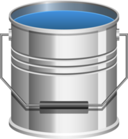 Realistic paint can clipart design illustration png