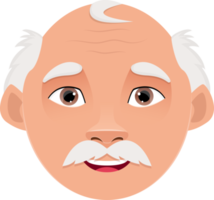 Old man clipart design illustration png