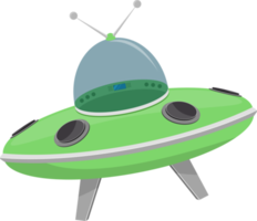 Ufo spaceship concept clipart design illustration png