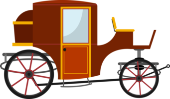 illustration de conception de clipart chariot rétro png