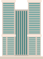 ilustração de design de clipart de edifícios de cidade de arranha-céus png